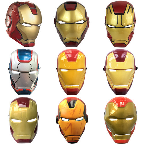 어린이 날 크리스마스 성인 Avengers Alliance Huang Iron Man Red Steel Cosplay 마스크 마스크 헤드 후드