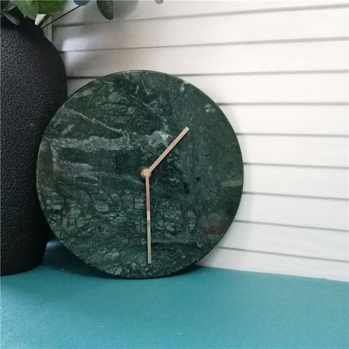 MANIEGOU 북유럽 스타일 천연 대리석 벽시계 석영 시계 사일런트 벽시계