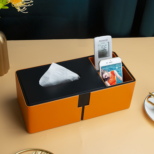티슈 페이퍼 박스 홈 거실 크리에이티브 다기능 리모콘 커피 테이블 냅킨 보관함 고급 라이트 럭셔리 북유럽
