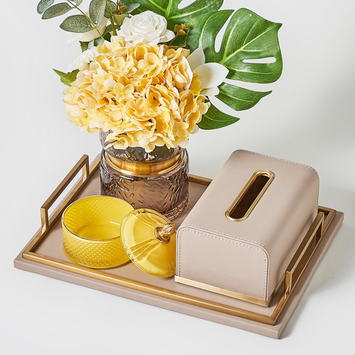 고급 고급 수납함 모던 거실 커피 테이블 가벼운 고급 티슈 상자 창의적인 가죽 서랍 상자 미국식 유럽 북유럽