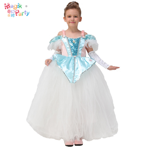 할로윈 아동 공연 의상 코스프레 공연 의상 냉동 푹신한 공주 드레스 웨딩 드레스