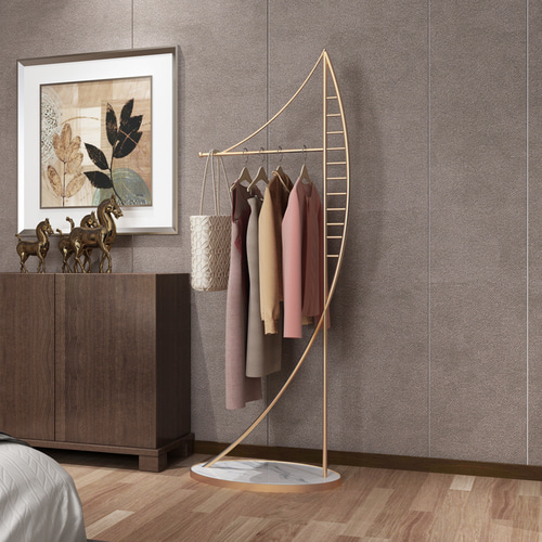 Nordic Ins Hanger Floor 침실 옷걸이 홈 네트워크 레드 의류 랙 대리석 옷걸이 라이트 럭셔리 크리 에이 티브 &lt; 흑백 60cm * 넓은 30cm * 높은 180cm